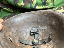 Load image into Gallery viewer, British / Canadian Army Mark 3 Turtle Helmet - Original WW2 Combat Helmet
