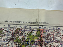 Load image into Gallery viewer, Original WW2 British Army OS Map of England - War Office - Gloucester &amp; Forset
