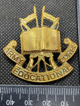 Load image into Gallery viewer, Original British Army Army Education Corps Cap Badge
