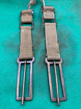 Load image into Gallery viewer, Original WW2 British Army 37 Pattern Brace Adaptors Pair - 1941 Dated
