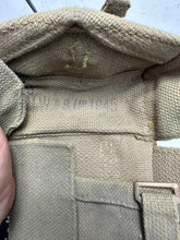 Load image into Gallery viewer, Original WW2 British Army 37 Pattern Webbing Bren Pouch - WW2 Dated
