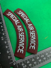 Load image into Gallery viewer, British Army Special Air Service Shoulder Title Pair
