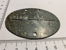 Load image into Gallery viewer, Original WW2 German Army Soldiers Dog Tags - DULAG
