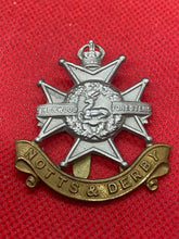 Load image into Gallery viewer, Original British Army Notts &amp; Derby Regiment Cap Badge
