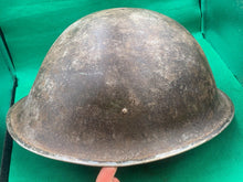 Load image into Gallery viewer, Original WW2 British Army / Canadian Army Mk3 Turtle Combat Helmet
