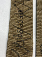 Load image into Gallery viewer, Original WW2 British Army 37 Pattern L Straps Pair - Wartime Dated
