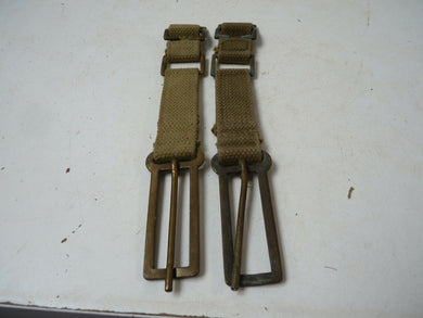 Original WW2 British Army 37 Pattern Webbing Brace Adaptor Pair - The Militaria Shop