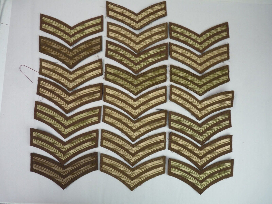 Genuine British Army Corporal Rank Stripes / 2 Chevrons / Badge / Patch - Used