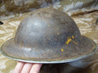 Original WW2 British Style South African Mk2 Army Combat Helmet - The Militaria Shop