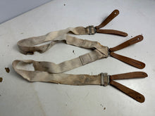 Load image into Gallery viewer, Original WW2 British Army / RAF Trouser Suspenders - Well Worn Example
