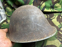 Load image into Gallery viewer, Genuine British / Canadian Army Mark 3 Turtle Helmet - Original WW2 Helmet
