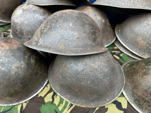 Load image into Gallery viewer, Original WW2 Canadian / British Army Mk3 Turtle Helmet - High Rivet - Semi-Relic
