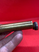 Charger l&#39;image dans la galerie, Original WW1 / WW2 British Army SMLE Lee Enfield Rifle Brass Oil Bottle - H.J&amp;S
