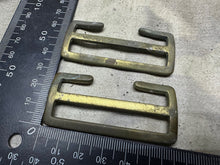 Load image into Gallery viewer, Original WW2 British Army L-Strap Strap Brass Buckle Set - Small / Large Pack
