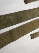 Load image into Gallery viewer, Original WW2 British Army 37 Pattern L Straps Pair - Wartime Dated
