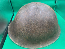 Load image into Gallery viewer, Original WW2 British Army / Canadian Army Mk3 Turtle Combat Helmet
