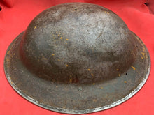 Load image into Gallery viewer, Original WW2 Combat Helmet - British / South African Army Mk2 Brodie Helmet
