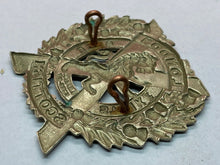 Load image into Gallery viewer, Original WW1 / WW2 British Army London Scottish Regiment Cap Badge
