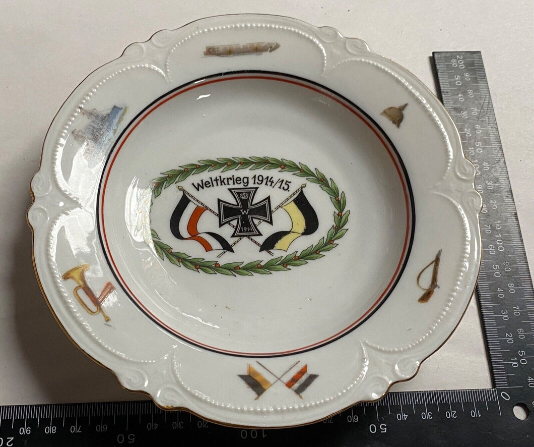 An WW1 Imperial German Army - Commemorative Regimental Plate - Highly Decorative