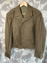 Load image into Gallery viewer, Original US Army Jacket OD Ike Jacket WW2 - Vietnam Pattern 38&quot; Large 1948 Dated
