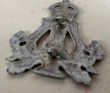 Load image into Gallery viewer, A Kings Crown British Army Musicians Badge locally sand cast in white metal. B61
