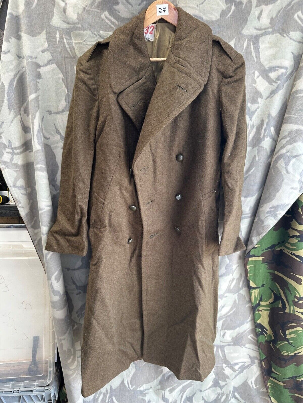 Genuine French Army Greatcoat - Ideal for WW2 US Army Reenactment
