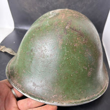 Load image into Gallery viewer, Original WW2 British / Canadian Army Mk3 Combat Helmet &amp; Liner
