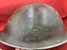 Load image into Gallery viewer, Original WW2 British Army / Canadian Army Mk3 Turtle Combat Helmet
