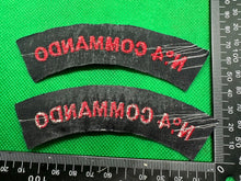 Load image into Gallery viewer, No.4 Commando British Army Shoulder Titles - WW2 Onwards Pattern

