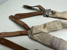 Load image into Gallery viewer, Original WW2 British Army / RAF Trouser Suspenders - Well Worn Example
