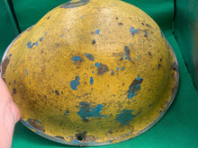 Load image into Gallery viewer, Original WW2 British Army / Canadian Army Mk3 Turtle Combat Helmet
