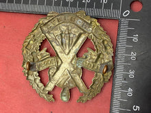 Load image into Gallery viewer, WW1 / WW2 British Army Cameron Highlanders - Liverpool Scottish Cap Badge..
