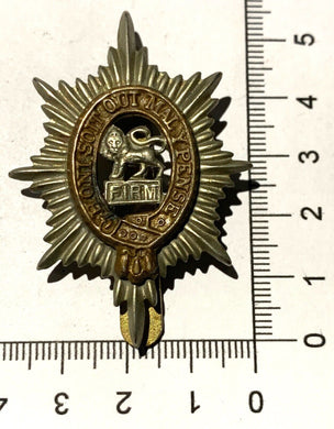 A WW1 / WW2 British Army WORCESTERSHIRE REGIMENT brass / wm cap badge - The Militaria Shop