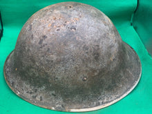 Load image into Gallery viewer, Original WW2 British Army / Canadian Army Mk3 Turtle Combat Helmet
