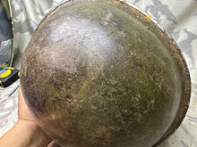 Load image into Gallery viewer, Original WW2 Canadian / British Army Mk3 High Rivet Turtle Helmet
