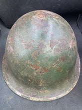 Load image into Gallery viewer, Original WW2 British Army / Canadian Army Mk3 Turtle Combat Helmet
