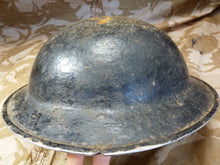 Load image into Gallery viewer, Original WW2 British Style South African Mk2 Army Combat Helmet - The Militaria Shop
