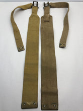 Charger l&#39;image dans la galerie, Original WW2 British Army 37 Pattern L Straps Pair - Wartime Dated
