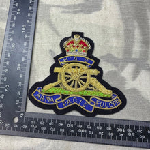 Load image into Gallery viewer, British Army Bullion Embroidered Blazer Badge - H.A.C Honourable Royal Artillery
