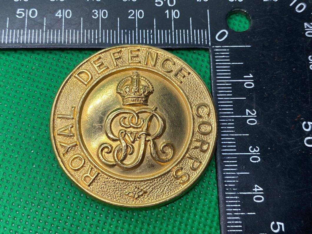 WW2 British Army - Royal Defence Corps GVI Cap Badge