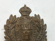 Charger l&#39;image dans la galerie, A very clean PRINCESS OF WALES 18th HUSSARS cap badge with rear lugs  B31
