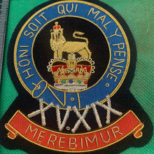 Load image into Gallery viewer, British Army Bullion Embroidered Blazer Badge -15th 19th The Kings Royal Hussars
