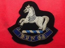 Load image into Gallery viewer, British Army Bullion Embroidered Blazer Badge - King&#39;s Regiment
