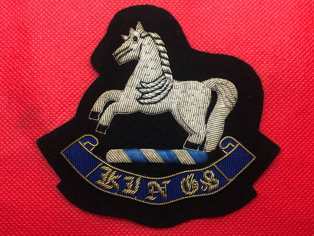 British Army Bullion Embroidered Blazer Badge - King's Regiment