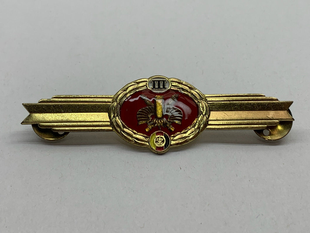 Original GDR East German Army Artillery Award Badge 3rd Class