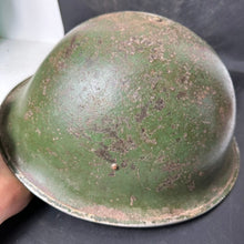 Load image into Gallery viewer, Original WW2 British / Canadian Army Mk3 Combat Helmet &amp; Liner
