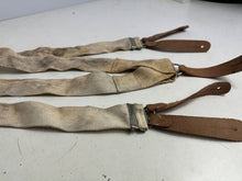 Charger l&#39;image dans la galerie, Original WW2 British Army / RAF Trouser Suspenders - Well Worn Example
