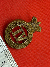 Load image into Gallery viewer, Original Victorian Crown British Army 4th Queens Own Hussars Cap Badge
