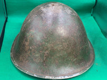 Load image into Gallery viewer, Original WW2 British Army / Canadian Army Mk3 Turtle Combat Helmet
