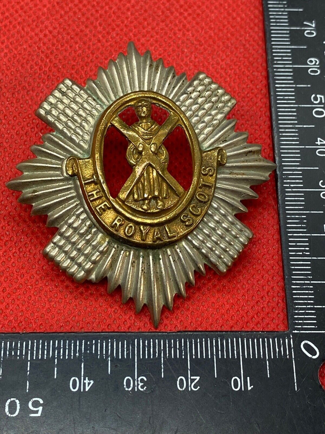 Original British Army WW1 / WW2 The Royal Scots Badge